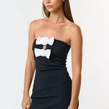 Bow Bodycon Dress - Greige Goods