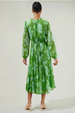 Polare Floral Tiered Midi - Greige Goods