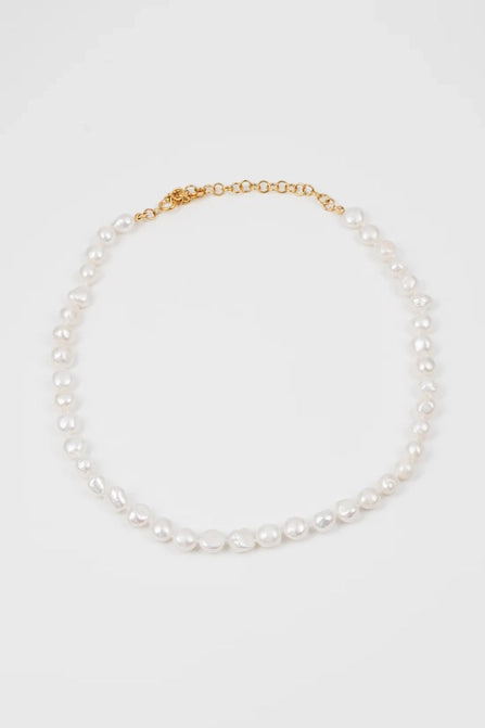 Statement Pearl Necklace - Greige Goods