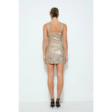Leopard Sequin Mini Dress - Greige Goods
