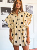 Ruffle Dot Mini Dress