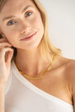 Dainty Herringbone Necklace - Greige Goods