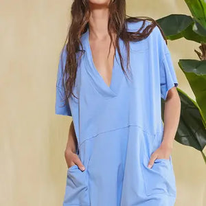 Oversized Wide Legs Romper