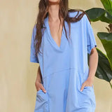 Oversized Wide Legs Romper