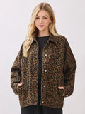 Twill Leopard Denim Jacket