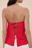 Linen Overfold Tube Top - Greige Goods
