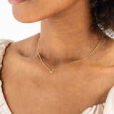 Shiny Initial Necklace - Greige Goods