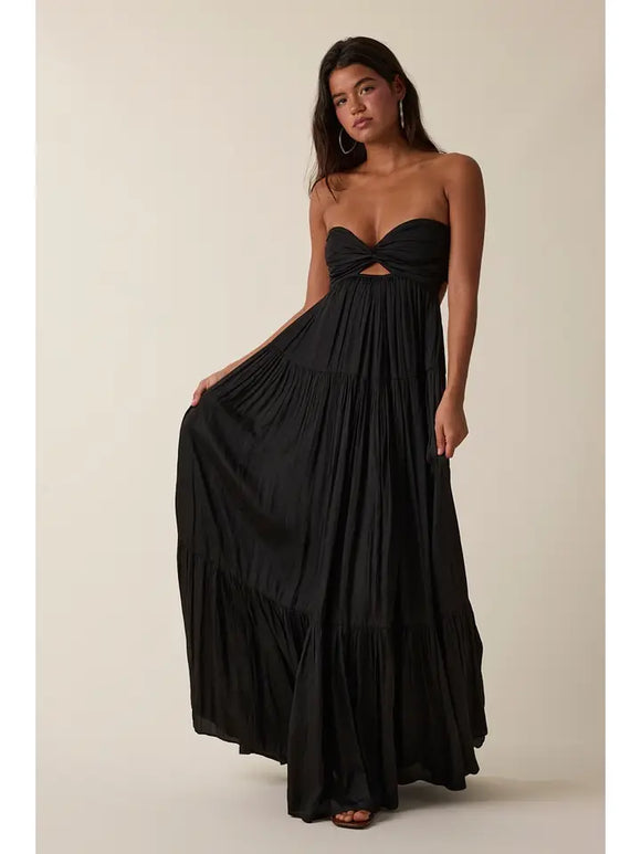 Ruched Bust Maxi Dress