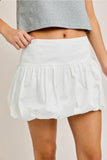 Bubble Hem Mini Skirt - Greige Goods