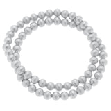 Cypress Ball Bead Stretch Bracelet - Greige Goods