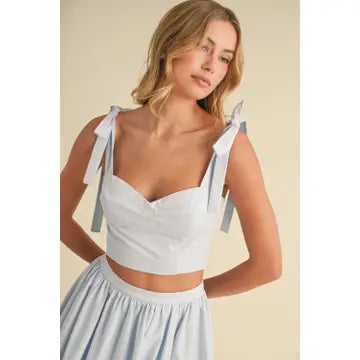 Top and Midi Skirt Set - Greige Goods