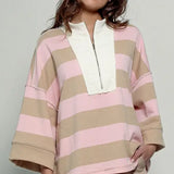 Striped Pullover Top - Greige Goods