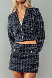 Plaid Enchantment Blazer - Greige Goods