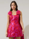 Floral Hill A-Line Mini Dress