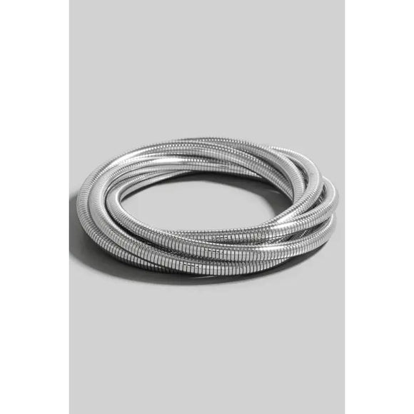 Layered Coil Bracelet - Greige Goods