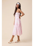 City Graphic Fit & Flare Midi - Greige Goods