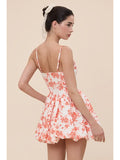 Floral Bubble Mini Dress - Greige Goods