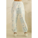 Floral Textured Lounge Pants - Greige Goods