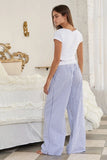 Striped Double Banded Boxer Pant - Greige Goods