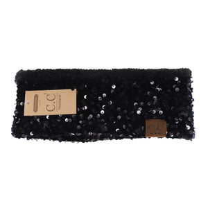 Cluster Sequin Headwrap - Greige Goods
