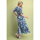 Floral Print Tiered Dress