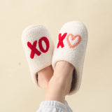 XOXO Fuzzy Slippers - Greige Goods