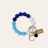 So Sorority Beaded Keychain Wristlet - Greige Goods