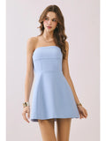 Fit and Flare Bow Dress - Greige Goods