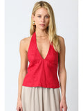 Linen Halter Top