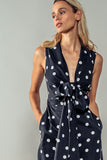 Vogue Dot Jumpsuit - Greige Goods