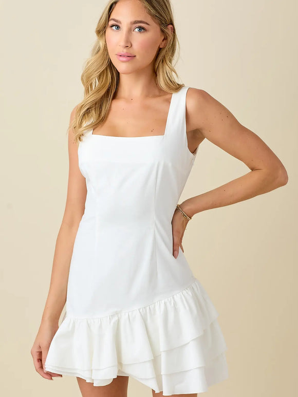 Square Neck Mini Dress