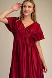 Front Pintuck Maxi Dress