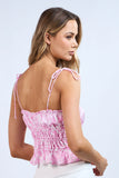 Floral Ruched Crop Top - Greige Goods