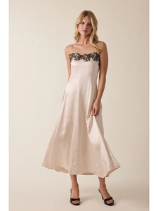 Black Lace Midi Dress