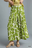 Abstract Wide Leg Pants