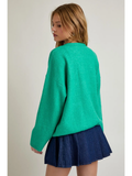 Long Sleeve Crew Neck Sweater Cardigan - Greige Goods