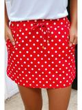 Polka Dot Mini Skort