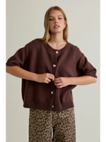 Short Sleeve Sweater Cardigan