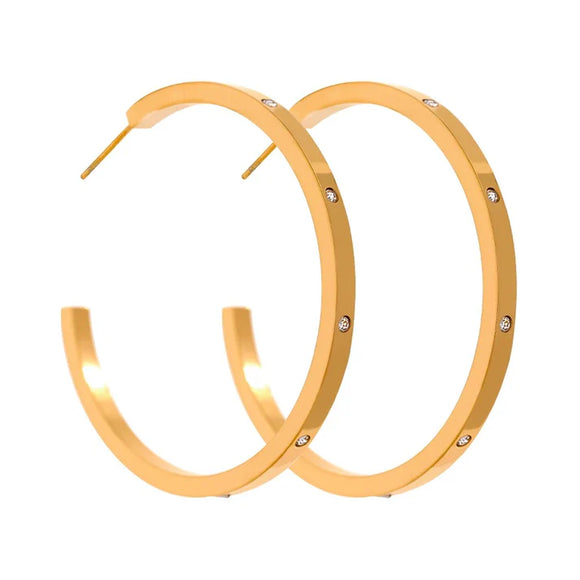 Celestial Gold Hoop