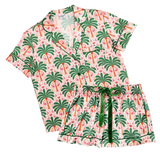 PJ Set with Velvet Tie - Greige Goods