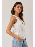 V-Neck Lace Top