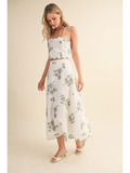 Scallop Top & Midi Skirt Set - Greige Goods
