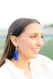 Silk Tassel Earrings - Greige Goods