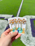 Gameday Sequin Sunburst Hoops - Greige Goods