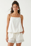 Bubble Cami Top - Greige Goods