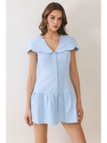 Oversized Scalloped Collar Dress
