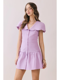 Oversized Scalloped Collar Dress