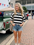 Stripe Knit Oversized Top