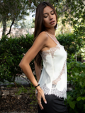 Selinne V-Neck Cami Top - Greige Goods
