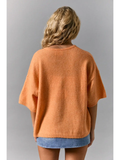 Short Sleeve Crew Neck Sweater